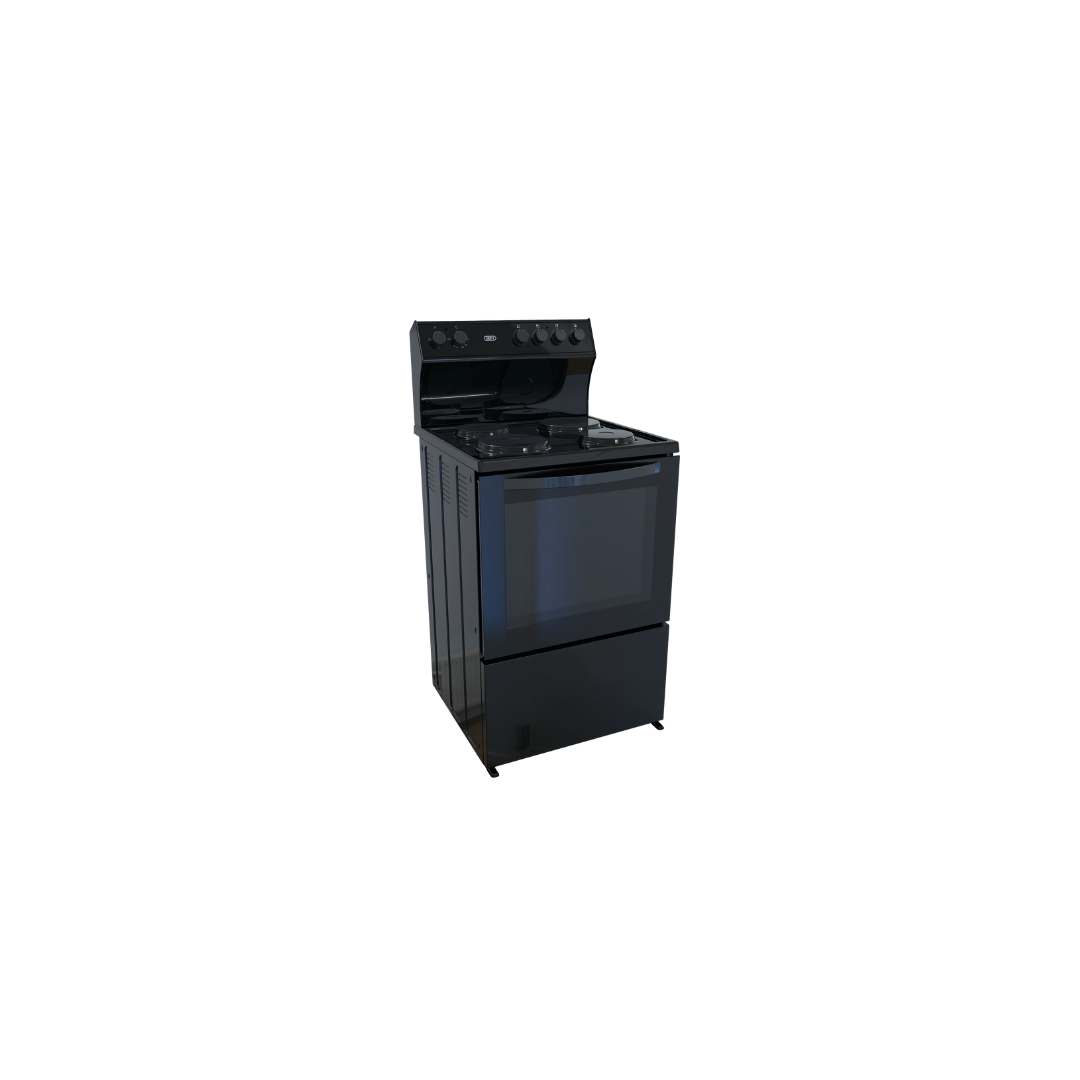 DSS694 X: Defy 60cm 4 Plate Electric Stove - Black