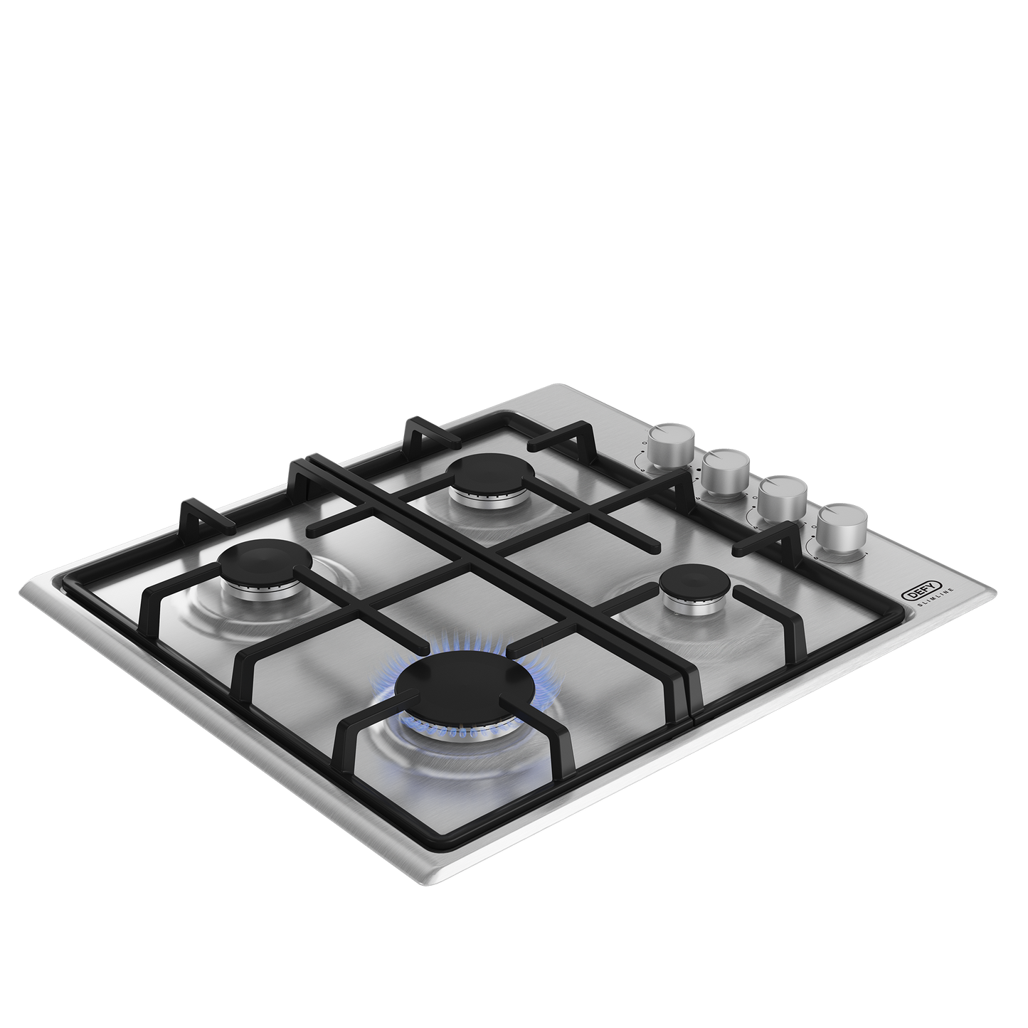 DHG 133: Defy 60cm Slimline Gas Hob – Stainless Steel