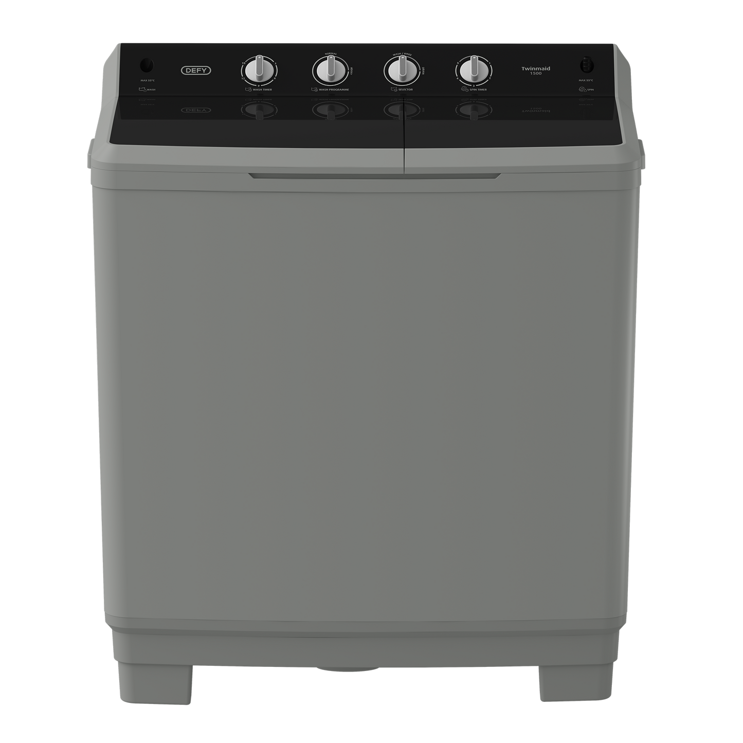 DTT 151: Defy 15kg Twin Tub TwinMaid Washing Machine -Metallic