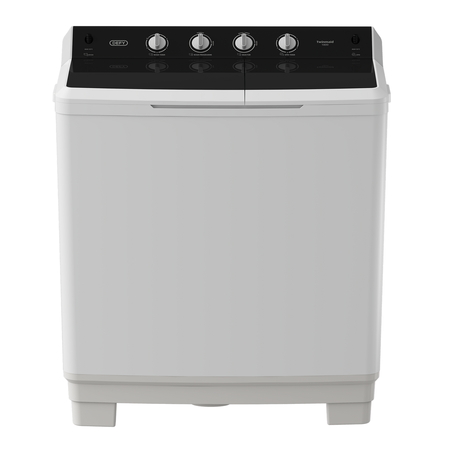 DTT 180: Defy 18KgTwin Tub TwinMaid Washing Machine - White