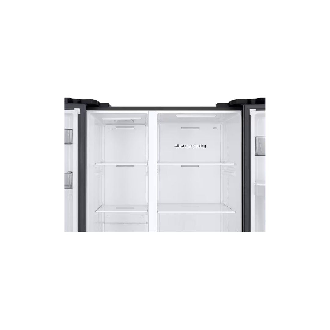Side by side fridge, Non-Plumbed Water Dispenser, Gentle black Matt, 560 L