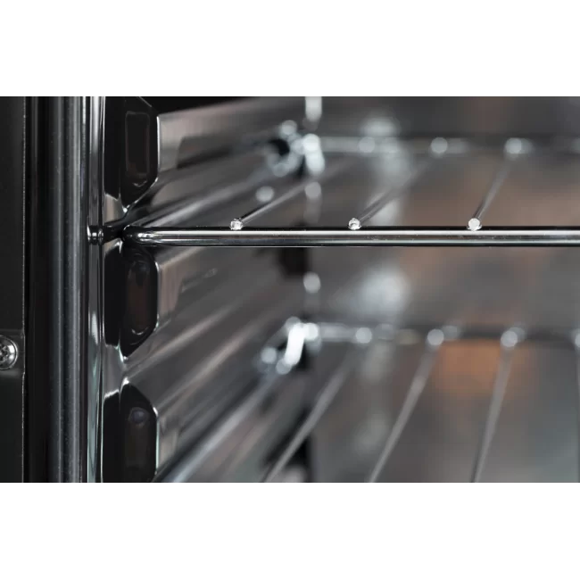 U336SM: 600mm Static Mirror Glass Under-Counter Oven + Stainless Steel Hob Set