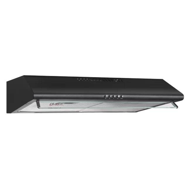 U600B HOB: 600mm Black Flat Cookerhood