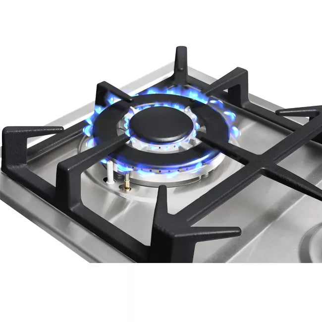 UGH02S HOB: Domino Stainless Steel Gas Hob with Control Panel