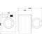 Whirlpool freestanding front loading washing machine: 8kg - FFB 8248 SBV SA
