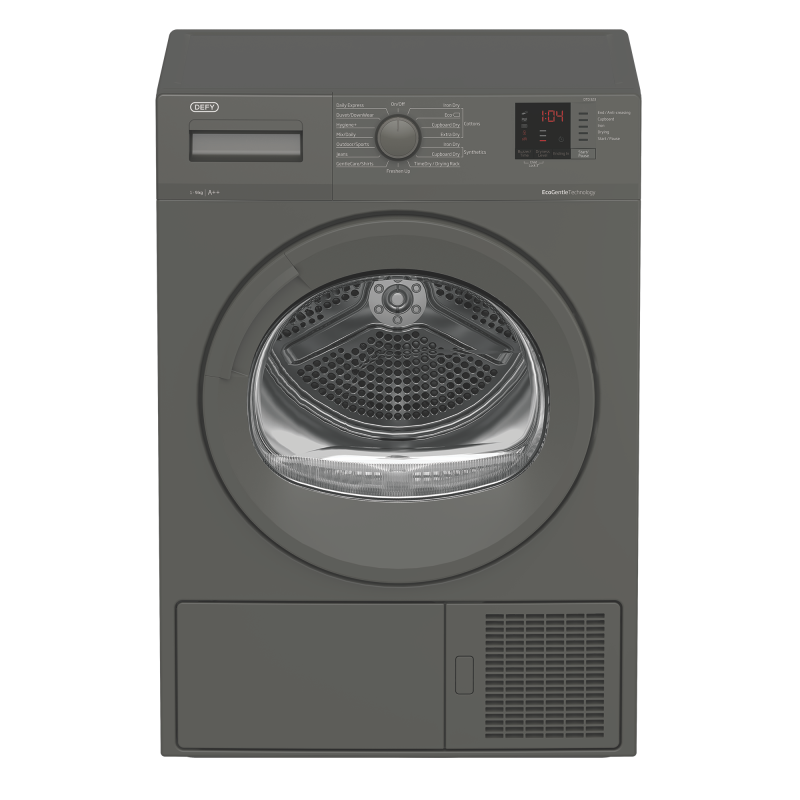 Defy 9Kg Heat Pump Tumble Dryer - Manhattan Grey DT323