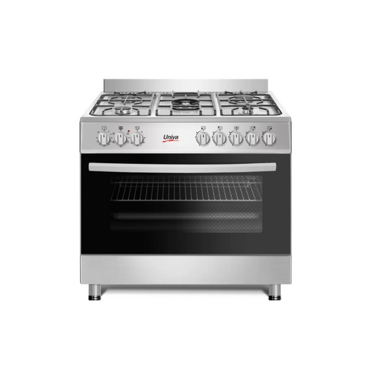 UG019SI : 900mm Range Cooker. 5 burner Gas Hob with Gas Oven