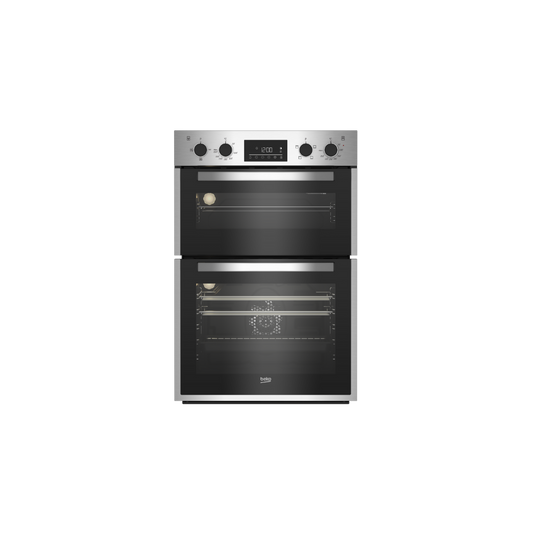 BBDF26300X: 60cm Stainless Steel Multifunction Built-in Double Oven