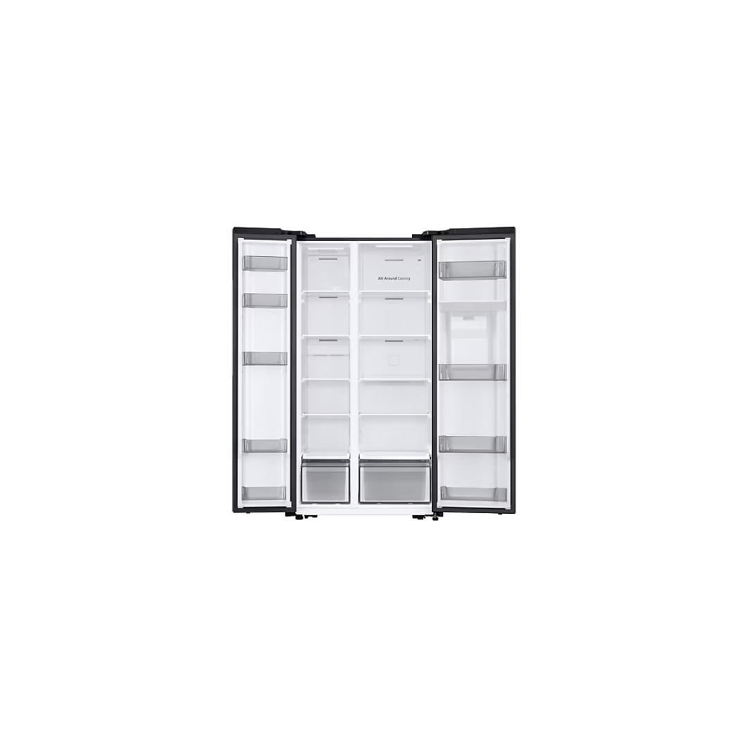 Side by side fridge, Non-Plumbed Water Dispenser, Gentle black Matt, 560 L