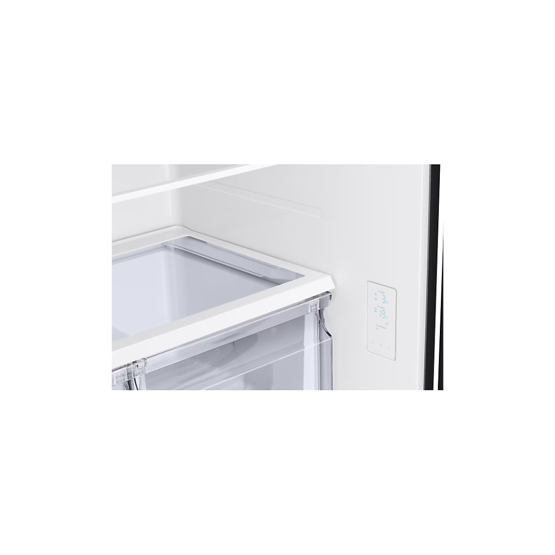 French Door Fridge with Drawer and Twin Cooling System, Black,470l