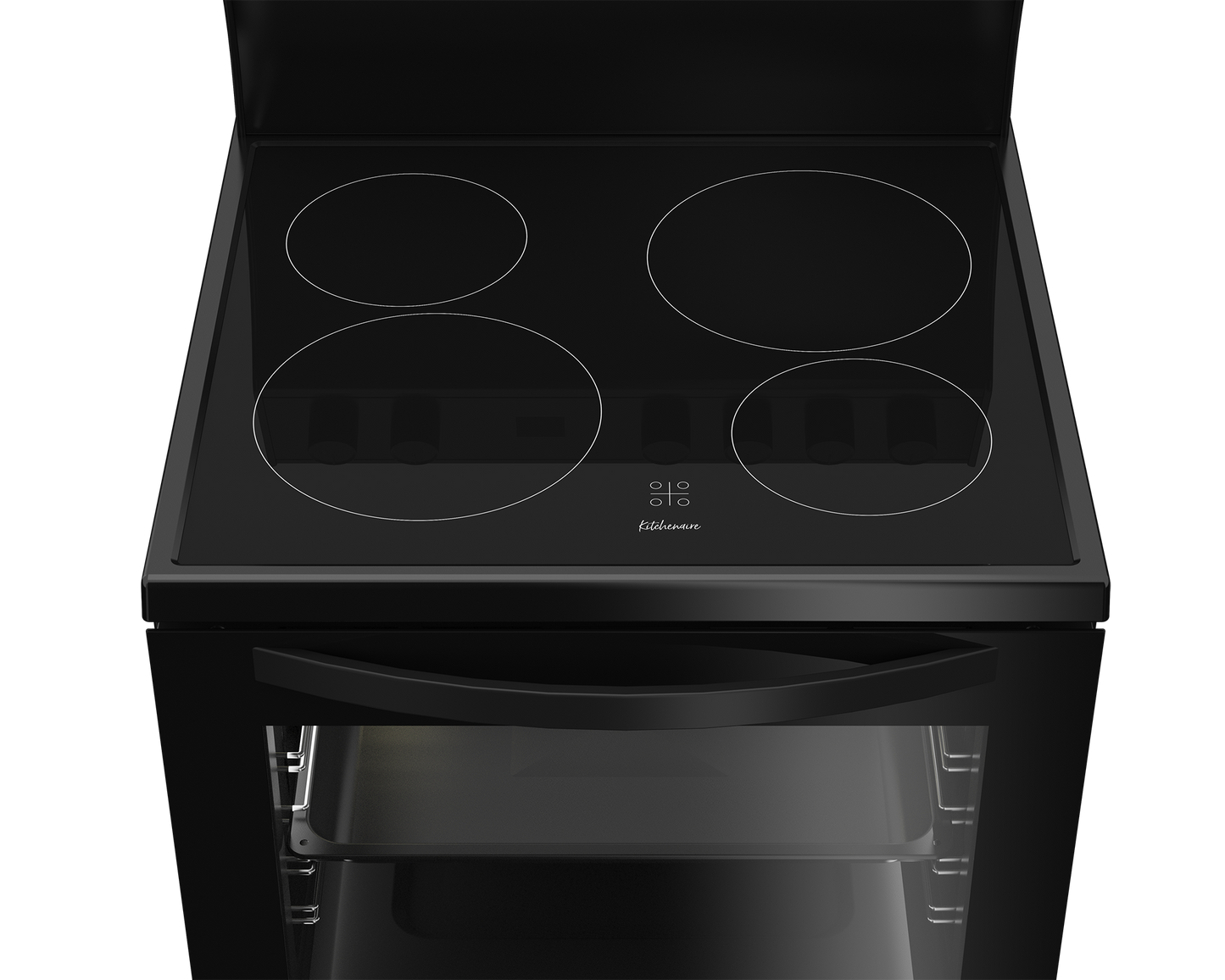 DSS617: Defy 60cm 4 Plate Electric Stove with Thermofan+ - Black