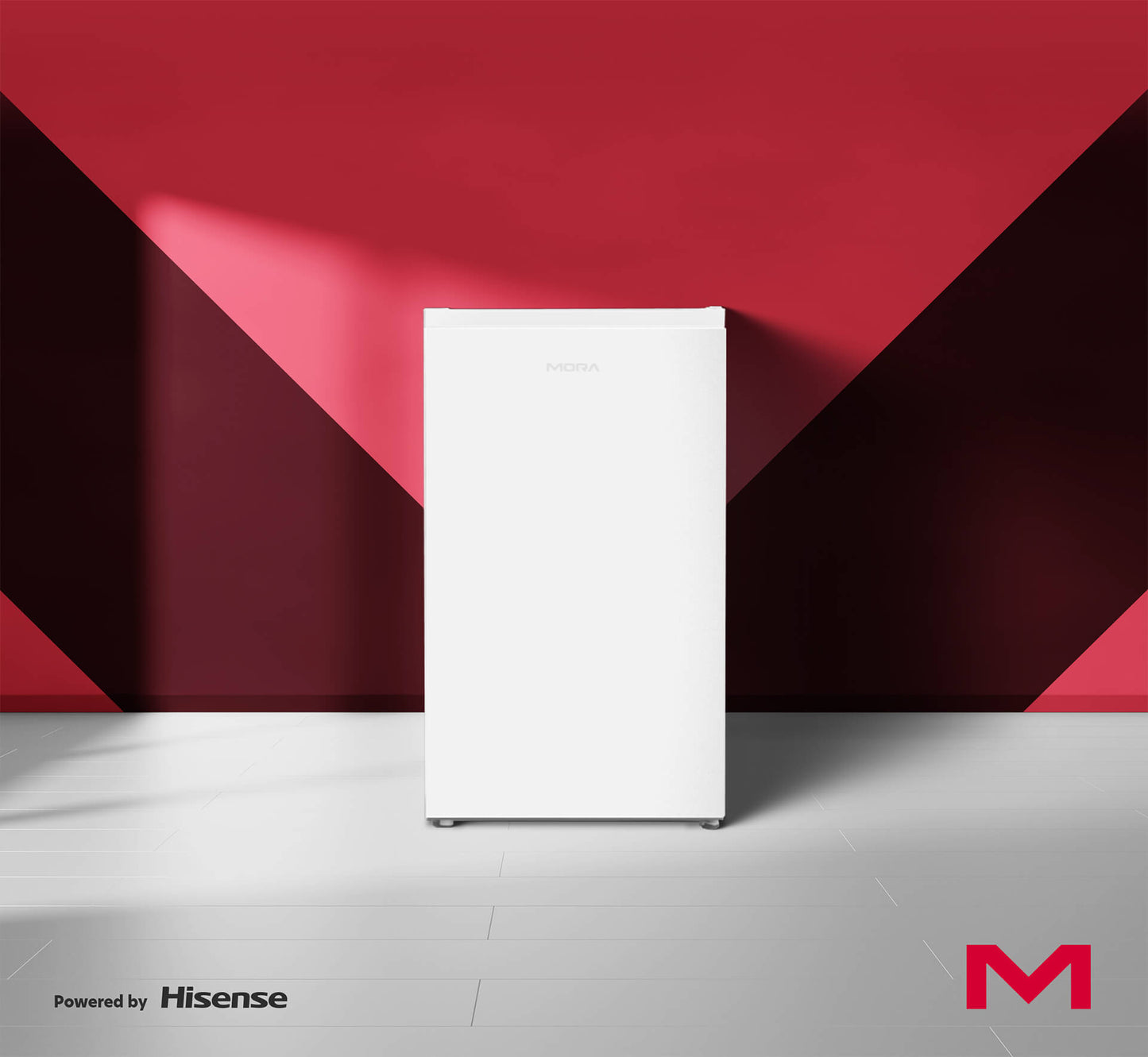 Mora 92L White Bar Fridge M125RWH