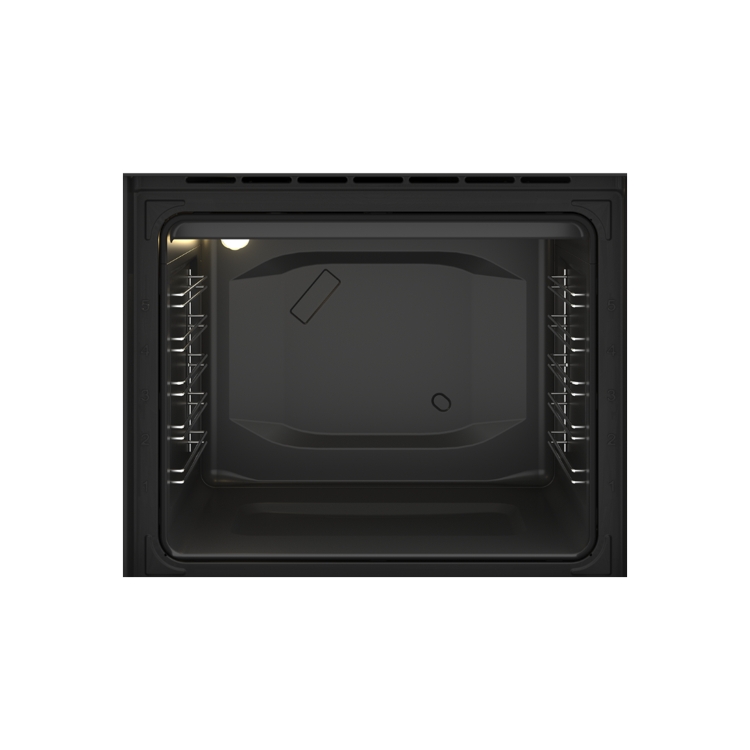 DCB822E: Defy Slimline Bundle - 60cm Glass Undercounter Oven Black + 60cm 4 Solid Plates Hob Black