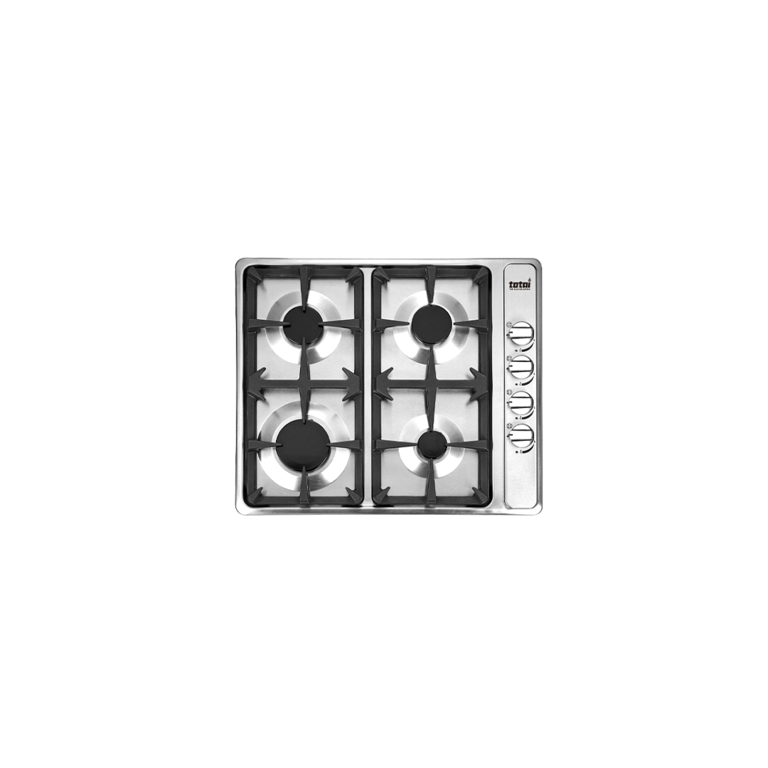 TOTAI 60CM 4 BURNER GAS HOB- STAINLESS STEEL - 26/TOTG4502CB
